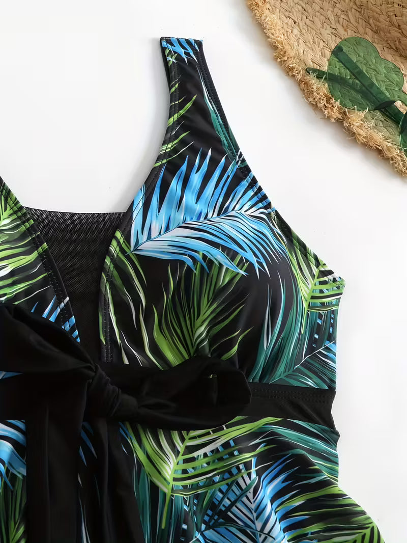 Comfortable Square-Neck Swimwear.