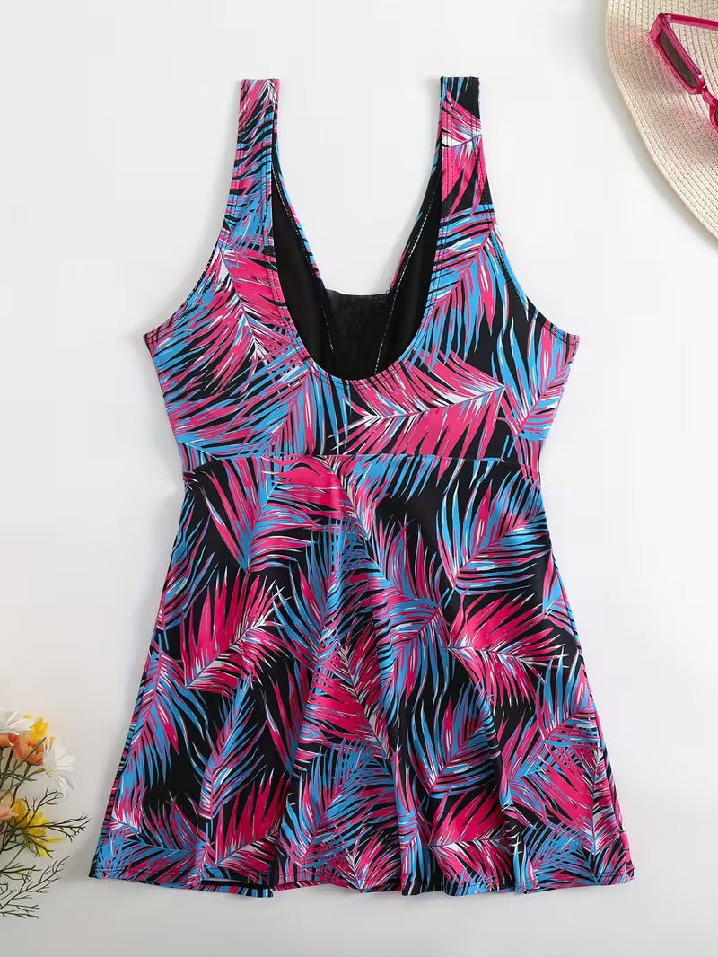 Comfortable Square-Neck Swimwear.