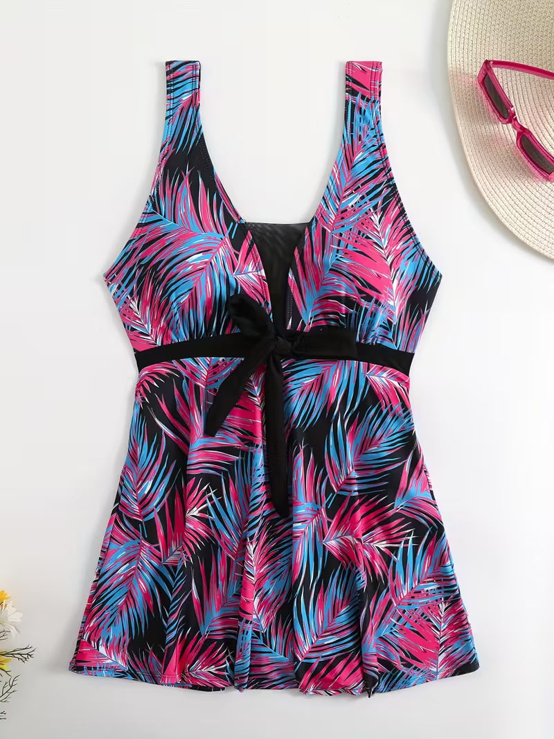 Comfortable Square-Neck Swimwear.