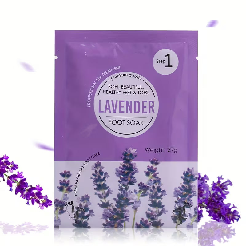 Complete Foot Spa Set for Deep Relaxation Lavender Pedicure Kit.