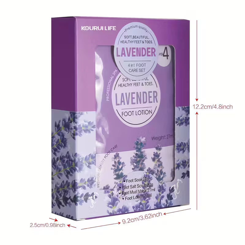 Complete Foot Spa Set for Deep Relaxation Lavender Pedicure Kit.