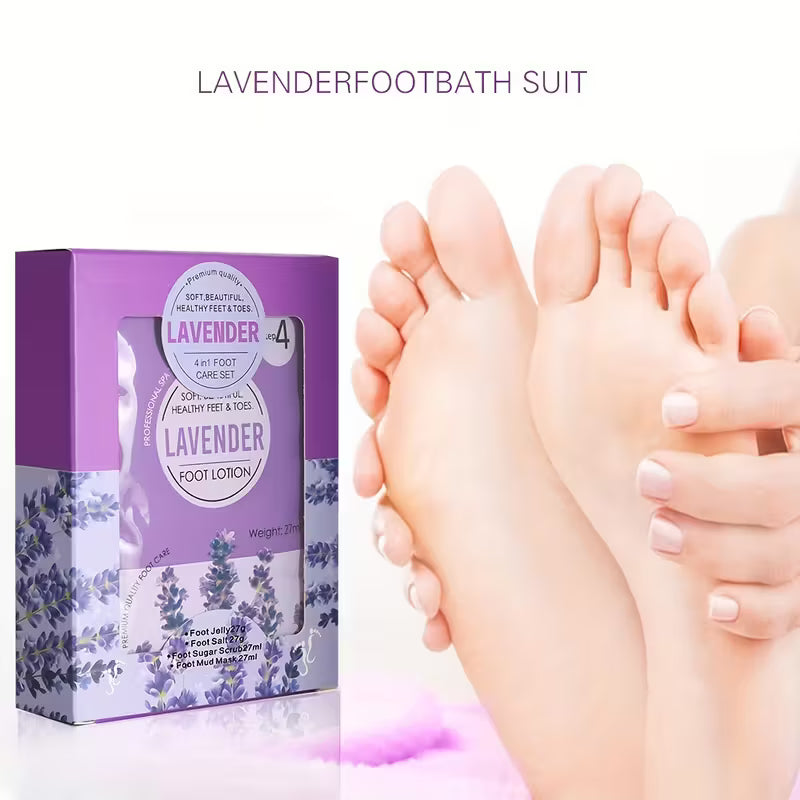 Complete Foot Spa Set for Deep Relaxation Lavender Pedicure Kit.
