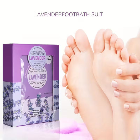 Complete Foot Spa Set for Deep Relaxation Lavender Pedicure Kit.