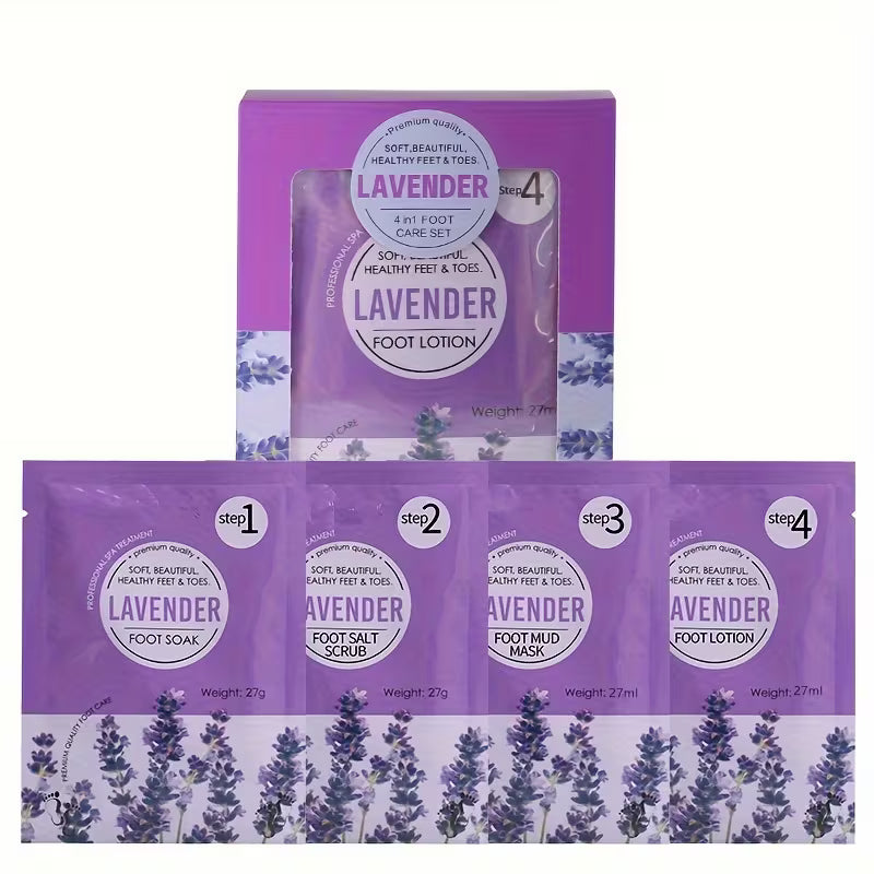 Complete Foot Spa Set for Deep Relaxation Lavender Pedicure Kit.