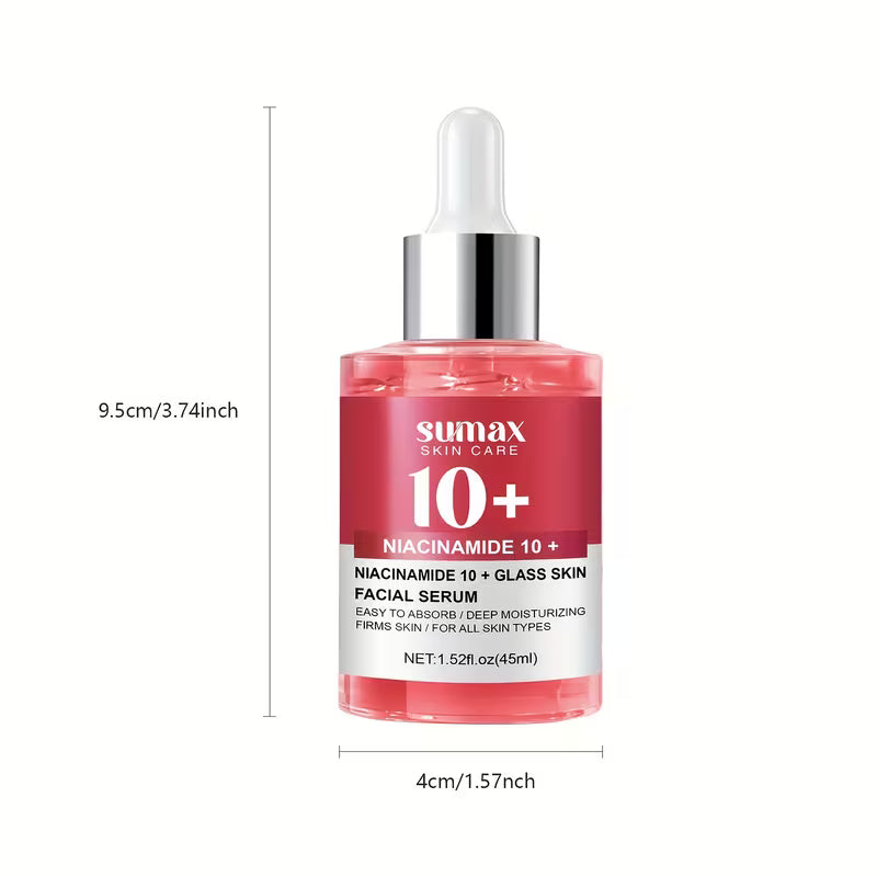 Contains Niacinamide 10+ Glass Skin Facial Serum.