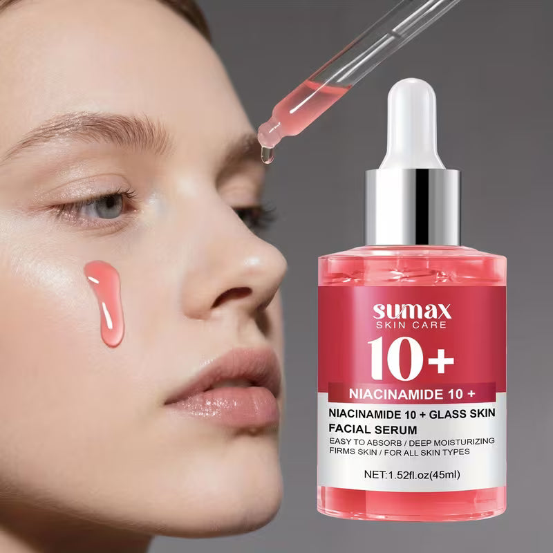 Contains Niacinamide 10+ Glass Skin Facial Serum.
