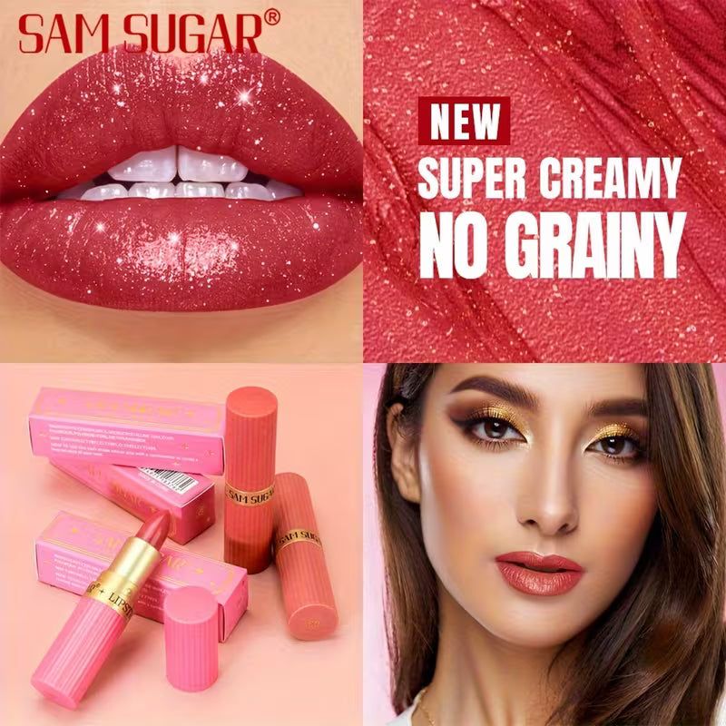 Coral Pearlescent Lipstick.