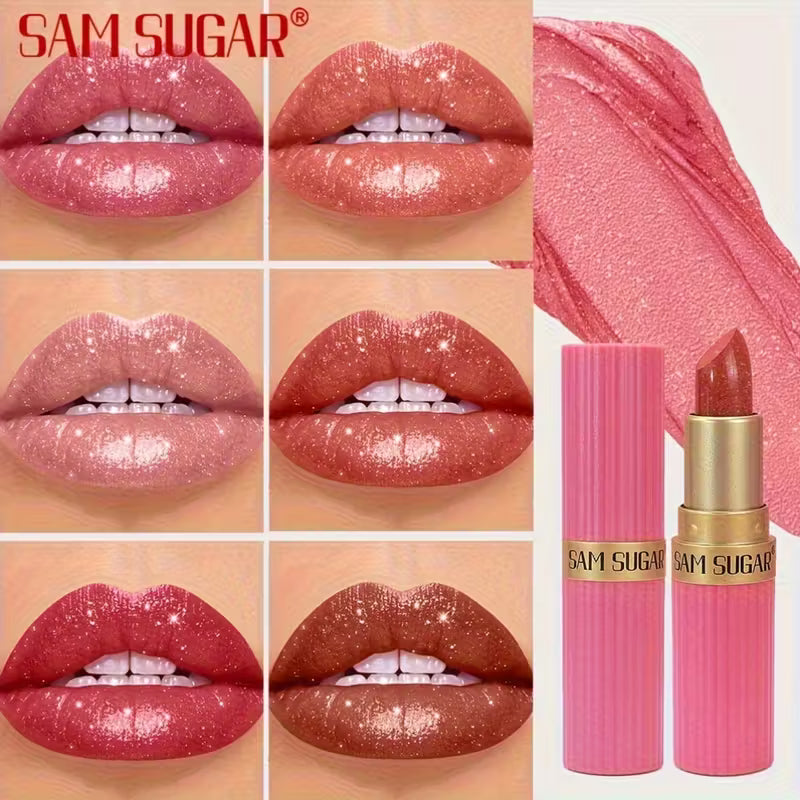 Coral Pearlescent Lipstick.