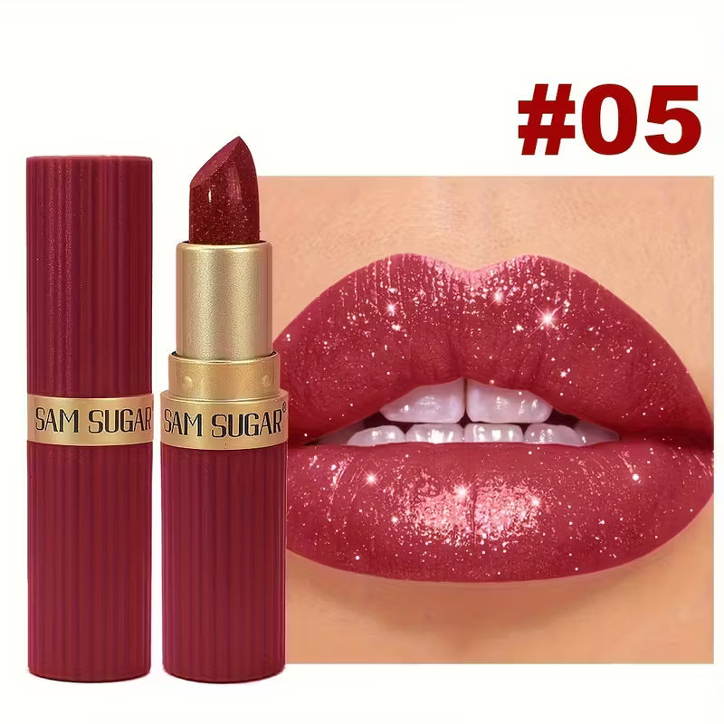 Coral Pearlescent Lipstick.