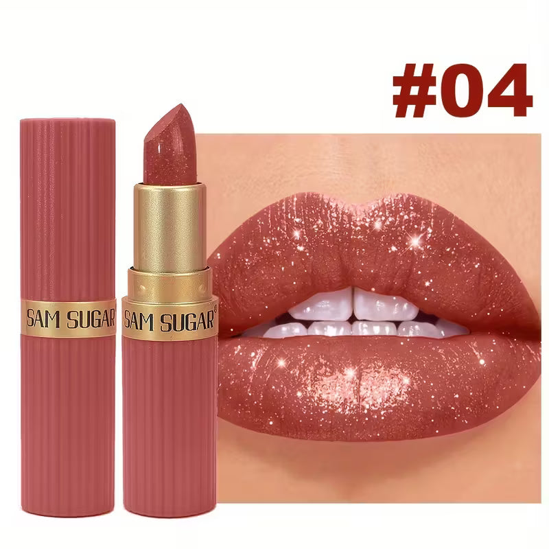 Coral Pearlescent Lipstick.