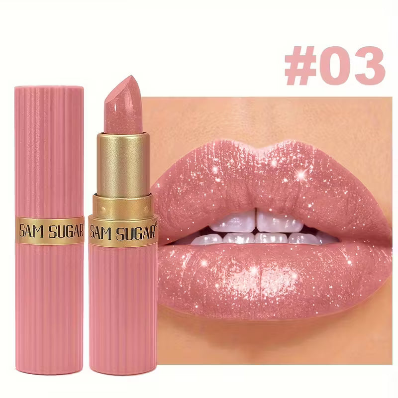 Coral Pearlescent Lipstick.