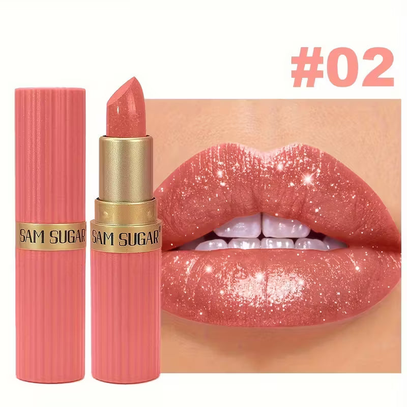 Coral Pearlescent Lipstick.