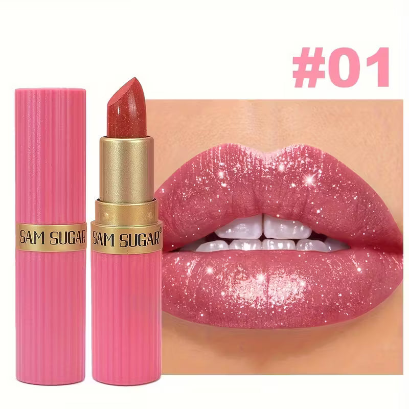 Coral Pearlescent Lipstick.