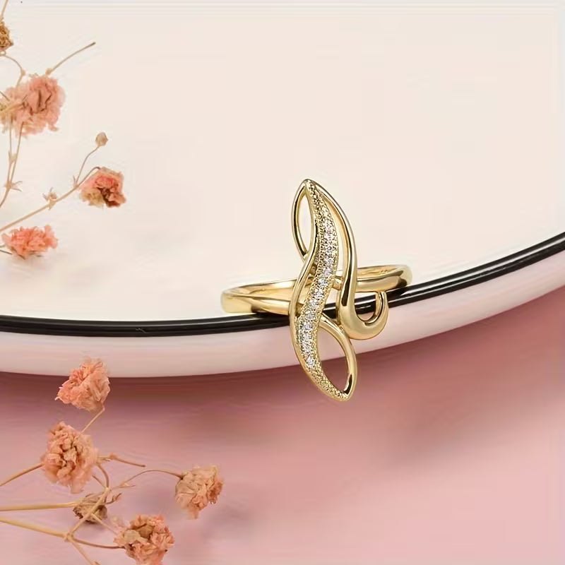 Creative Exquisite Synthetic Zirconia Rings.