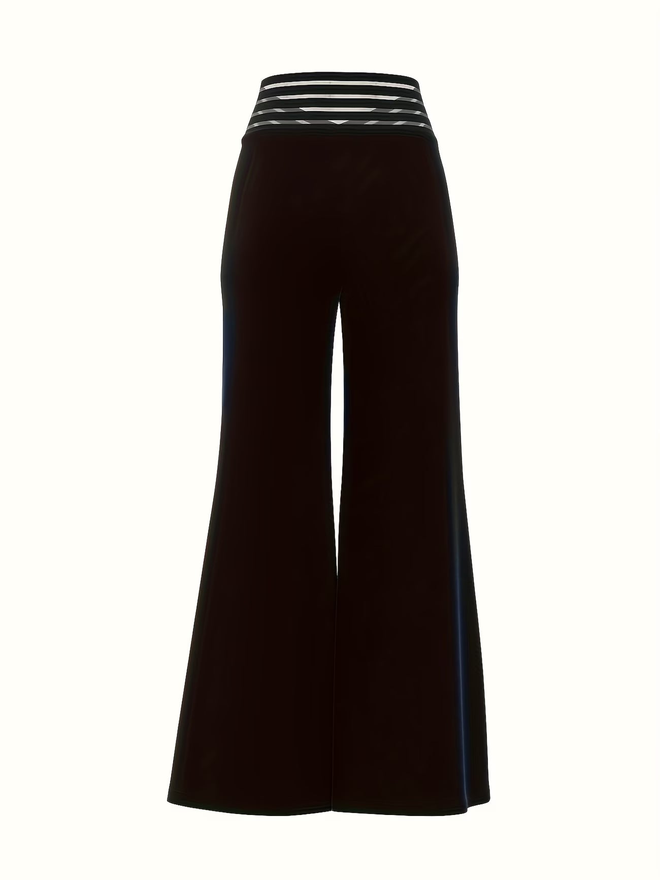 Cross Transparent Mesh Patch High-Waist Pants.
