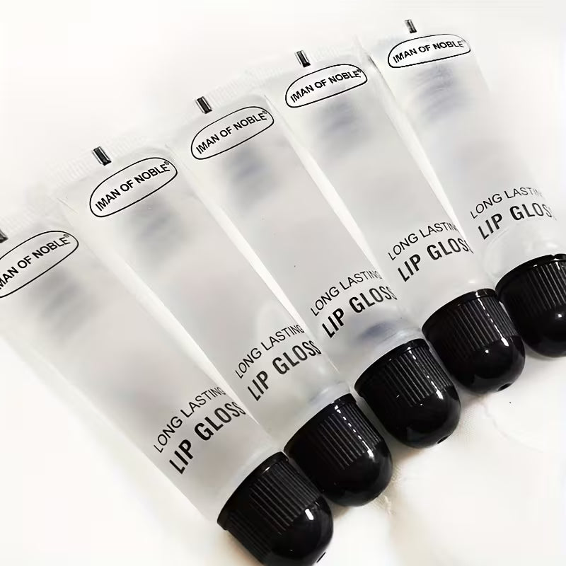 Crystal Clear Collection 5pc High-Shine Lip Oil Set.