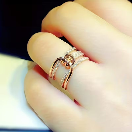 Cute Shining Synthetic Zirconia Fashion Promise Rings.