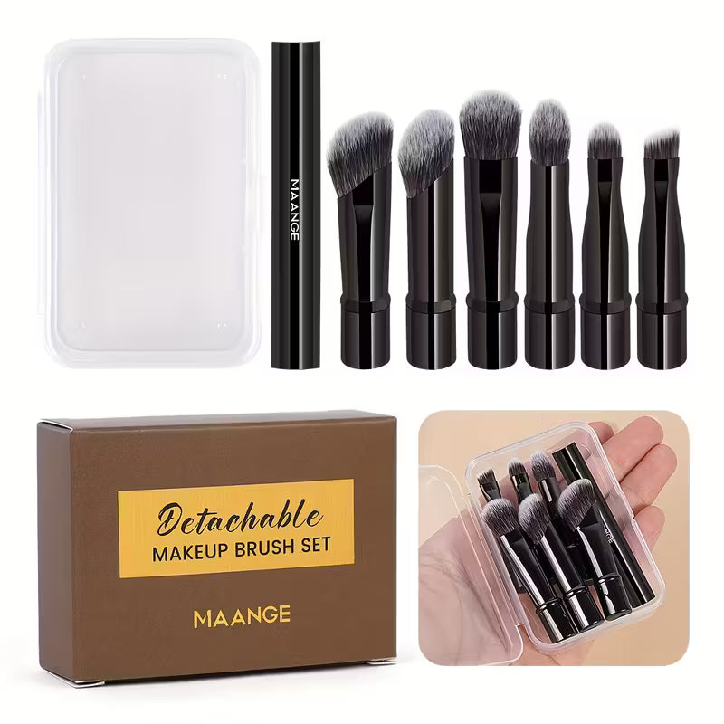 Detachable Professional Eye Brush Set & Travel Case.