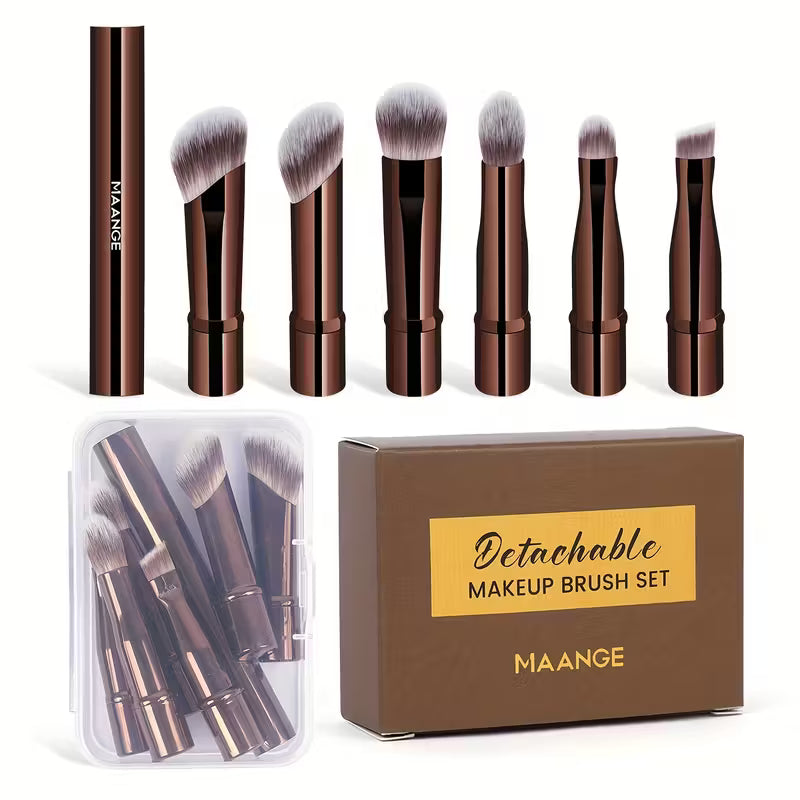 Detachable Professional Eye Brush Set & Travel Case.