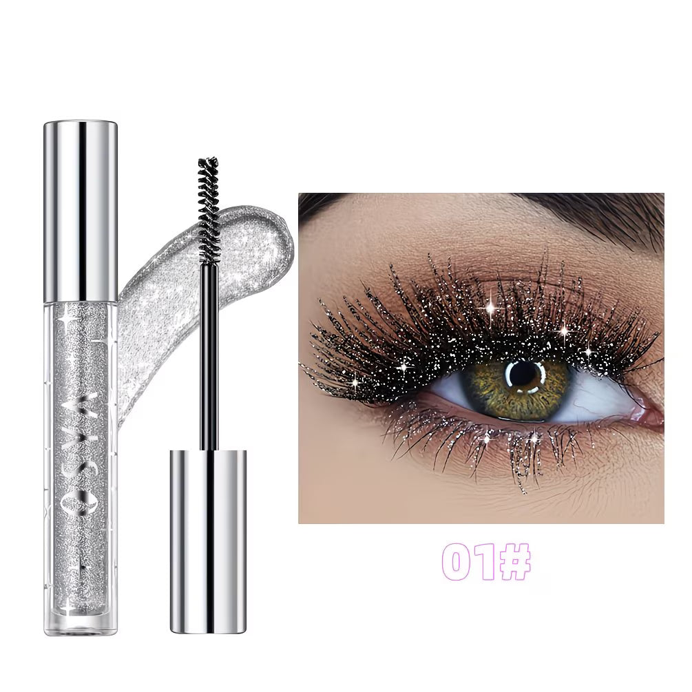 Diamond Shimmer Waterproof Volumizing & Curling Lash Mascara.