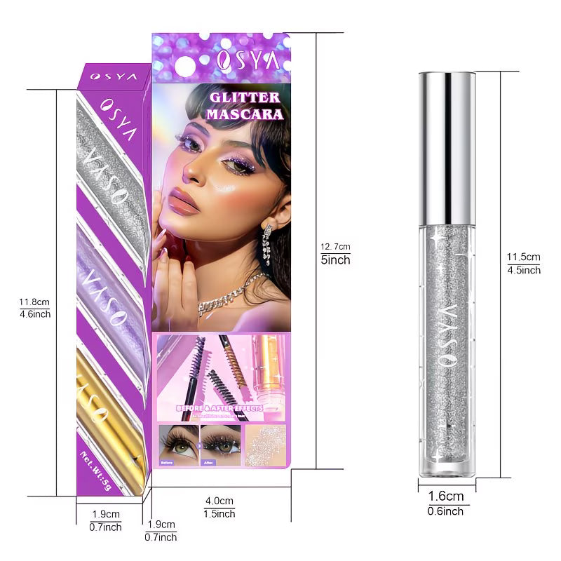 Diamond Shimmer Waterproof Volumizing & Curling Lash Mascara.