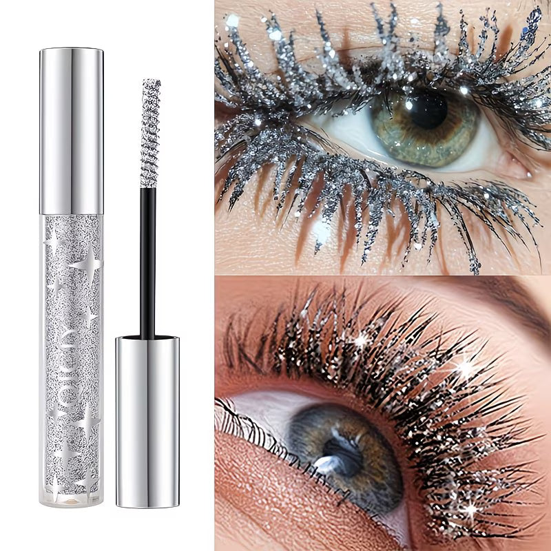 Diamond Sparkle Waterproof Lengthening Glitter Mascara.
