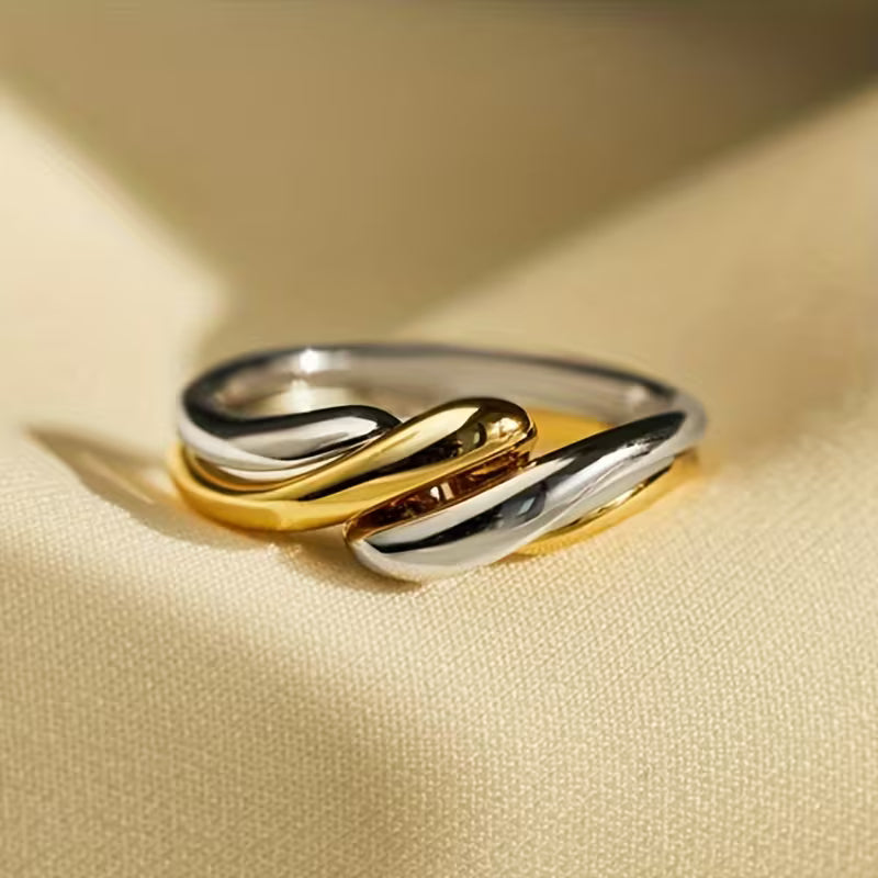 Dual-Tone Wave Geometric Transformable Stacking Rings.
