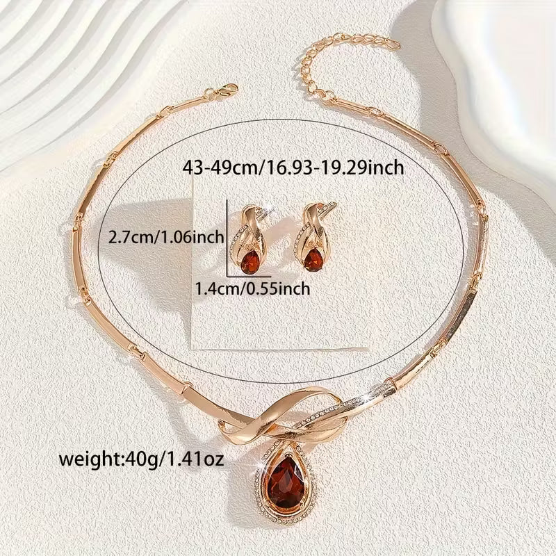 Earrings And a Necklace Set.