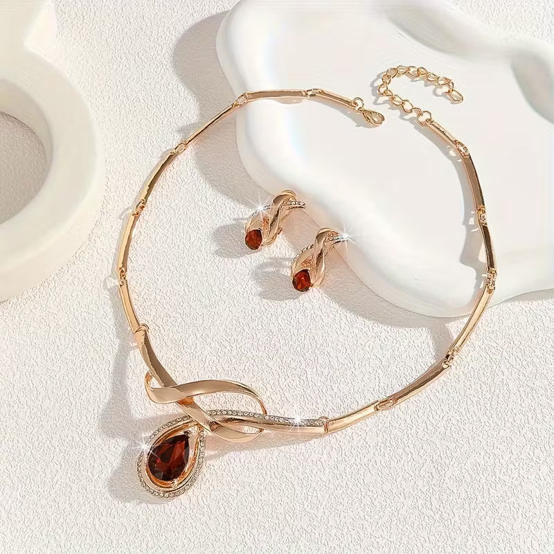 Earrings And a Necklace Set.