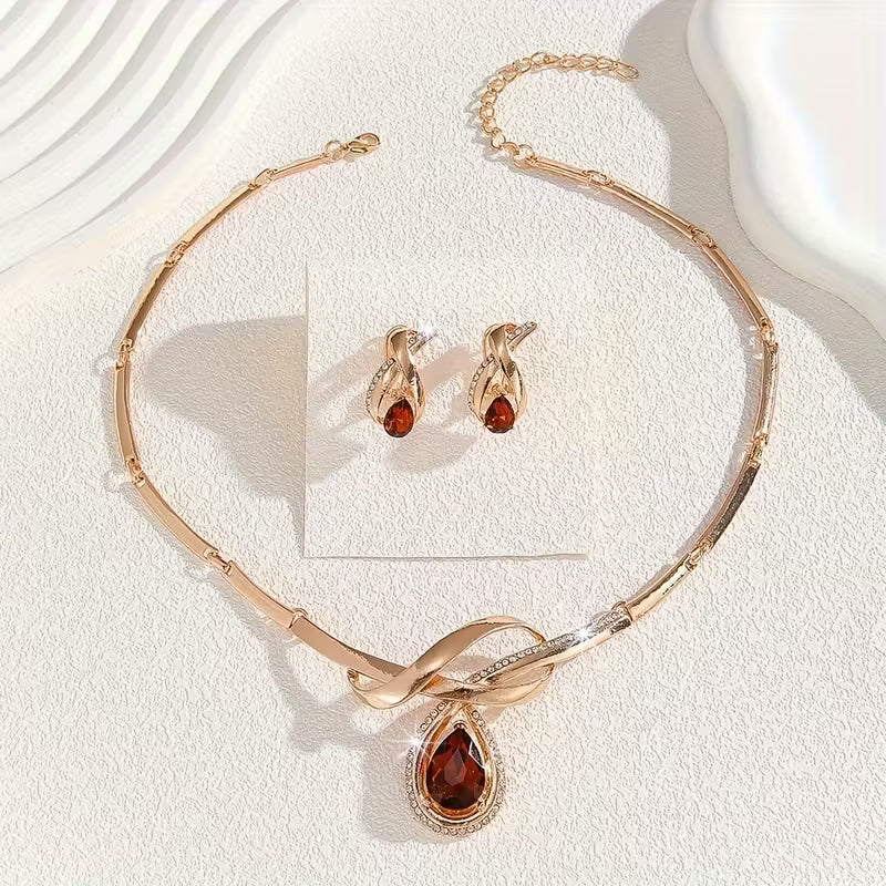 Earrings And a Necklace Set.