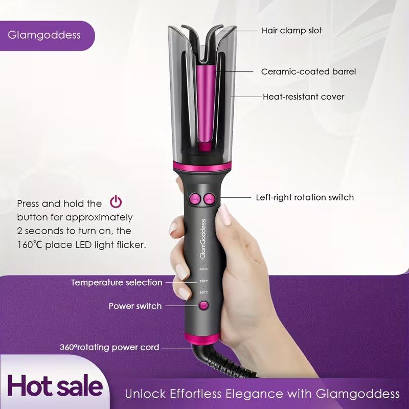 Electric Automatic Rotating Hair Curler.