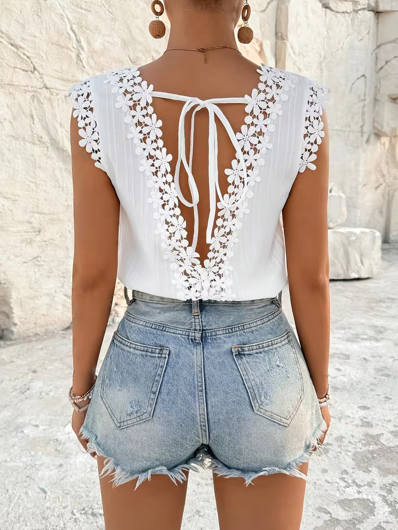 Elegant Backless Summer Tops.