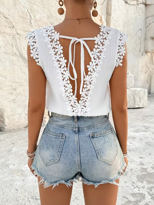 Elegant Backless Summer Tops.