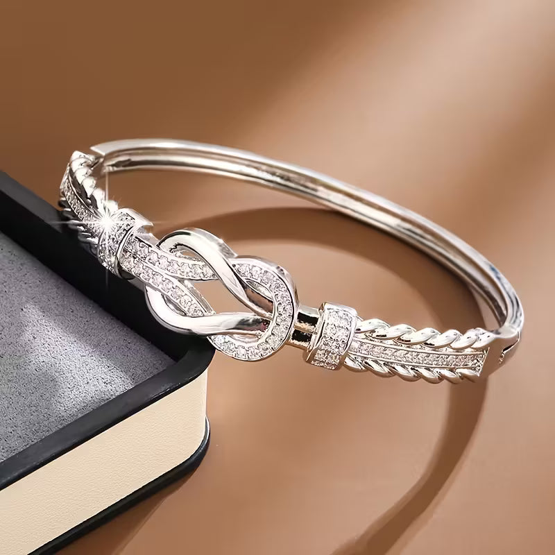 Elegant Cubic Zirconia Bracelet.