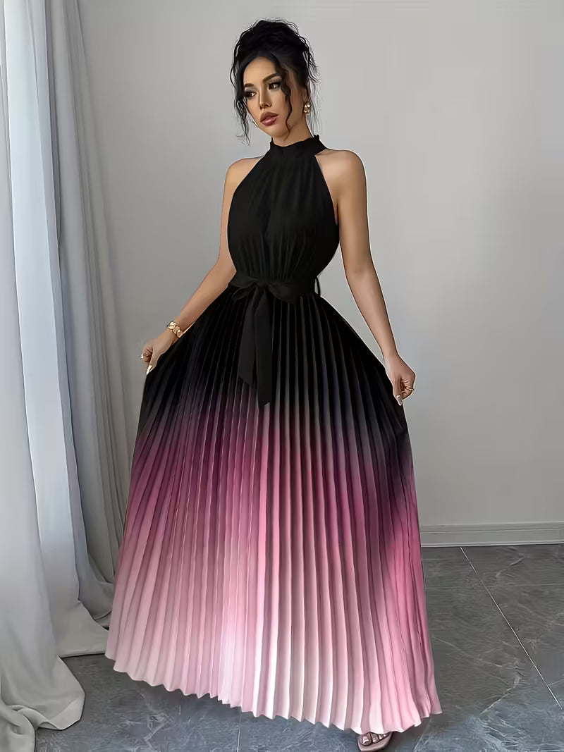 Elegant Gradient Ombre Gown.