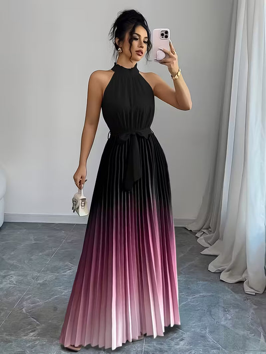 Elegant Gradient Ombre Gown.