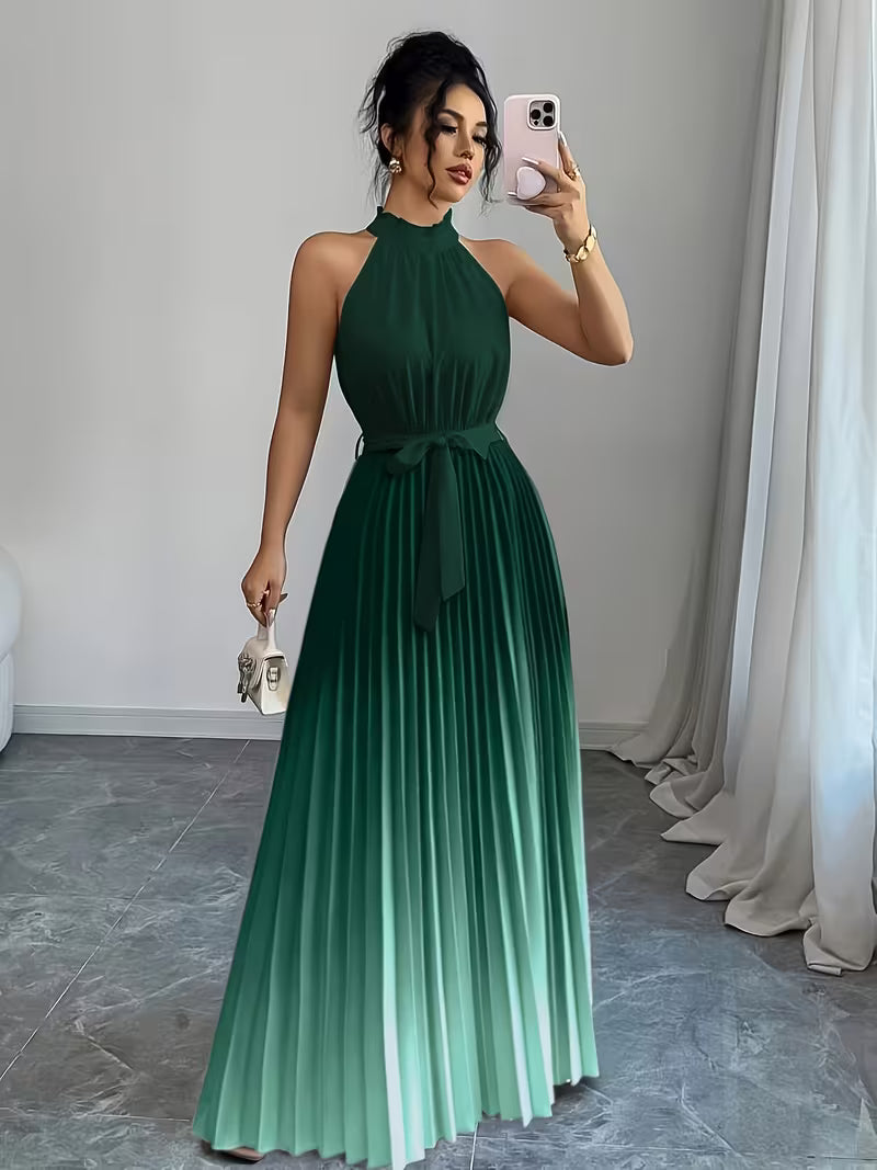 Elegant Gradient Ombre Gown.