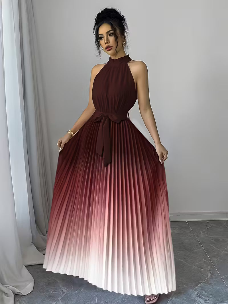 Elegant Gradient Ombre Gown.