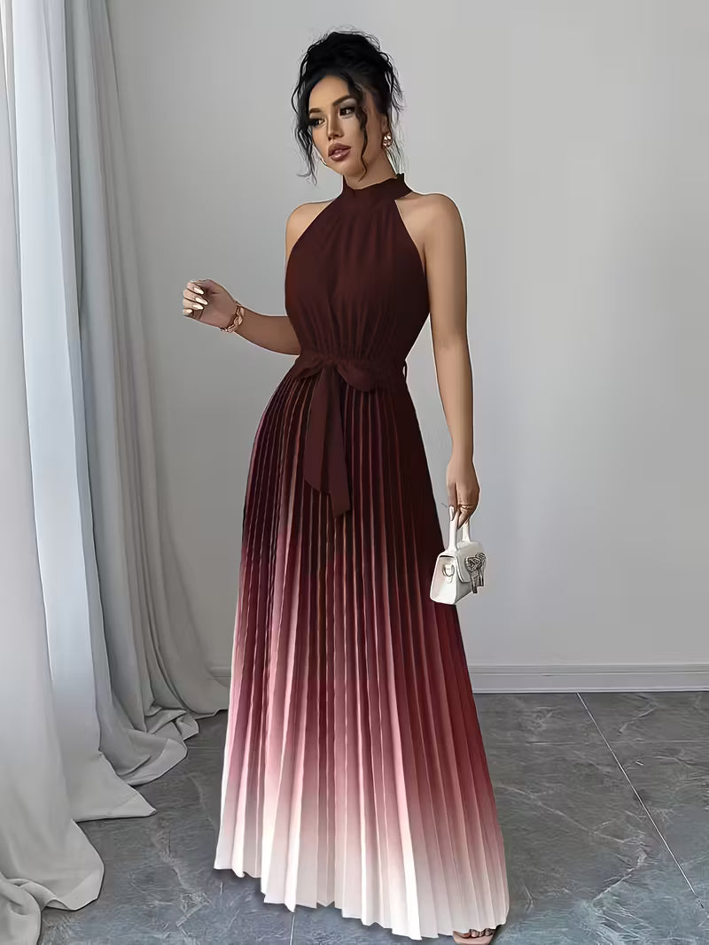 Elegant Gradient Ombre Gown.
