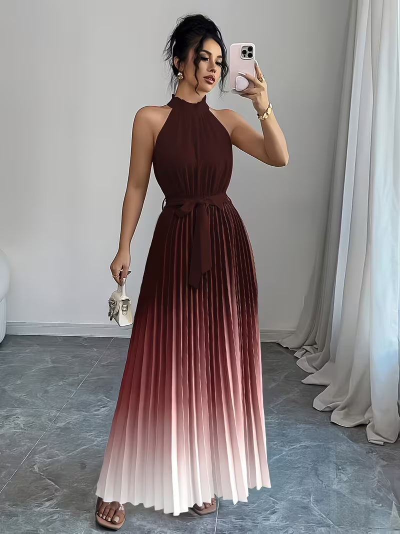 Elegant Gradient Ombre Gown.