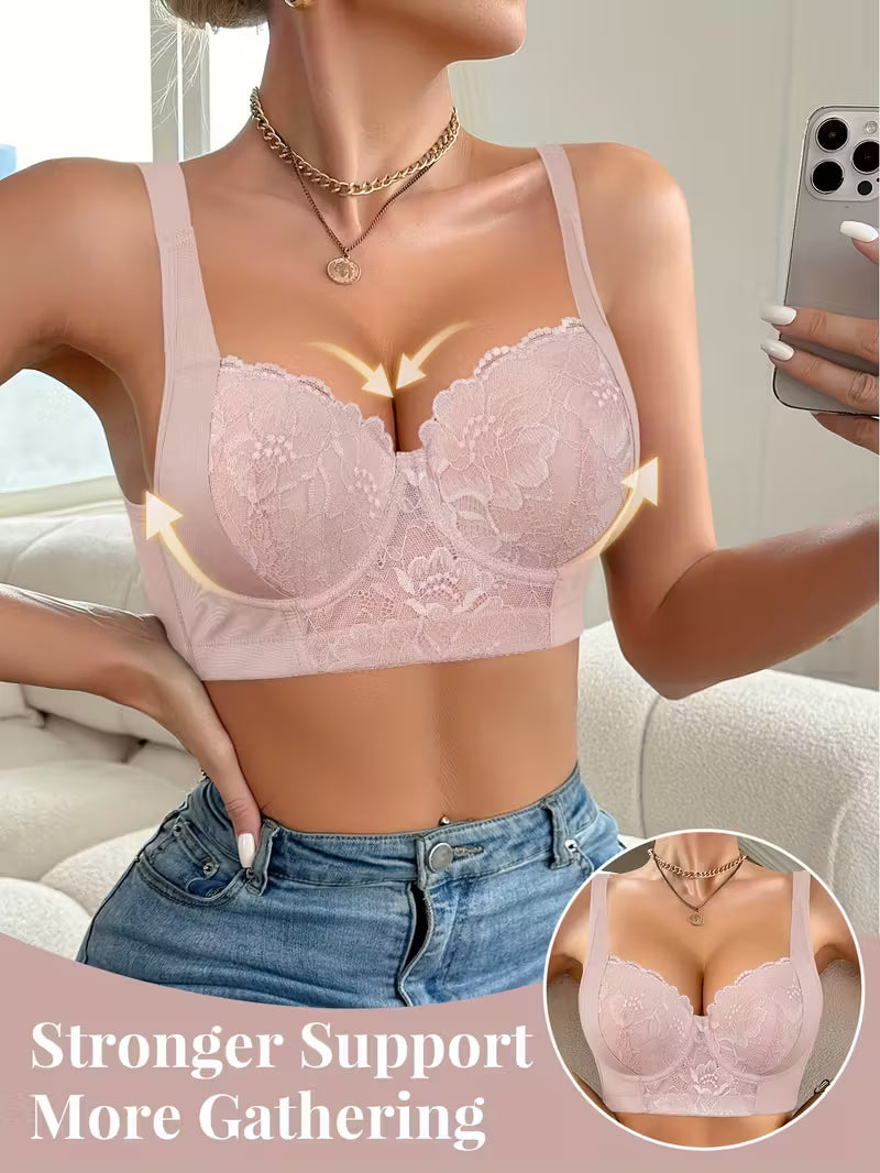 Elegant Lace Push-Up Bra.