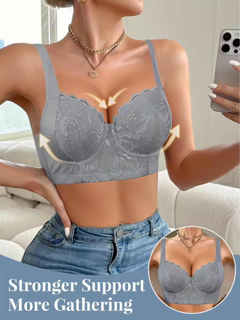 Elegant Lace Push-Up Bra.