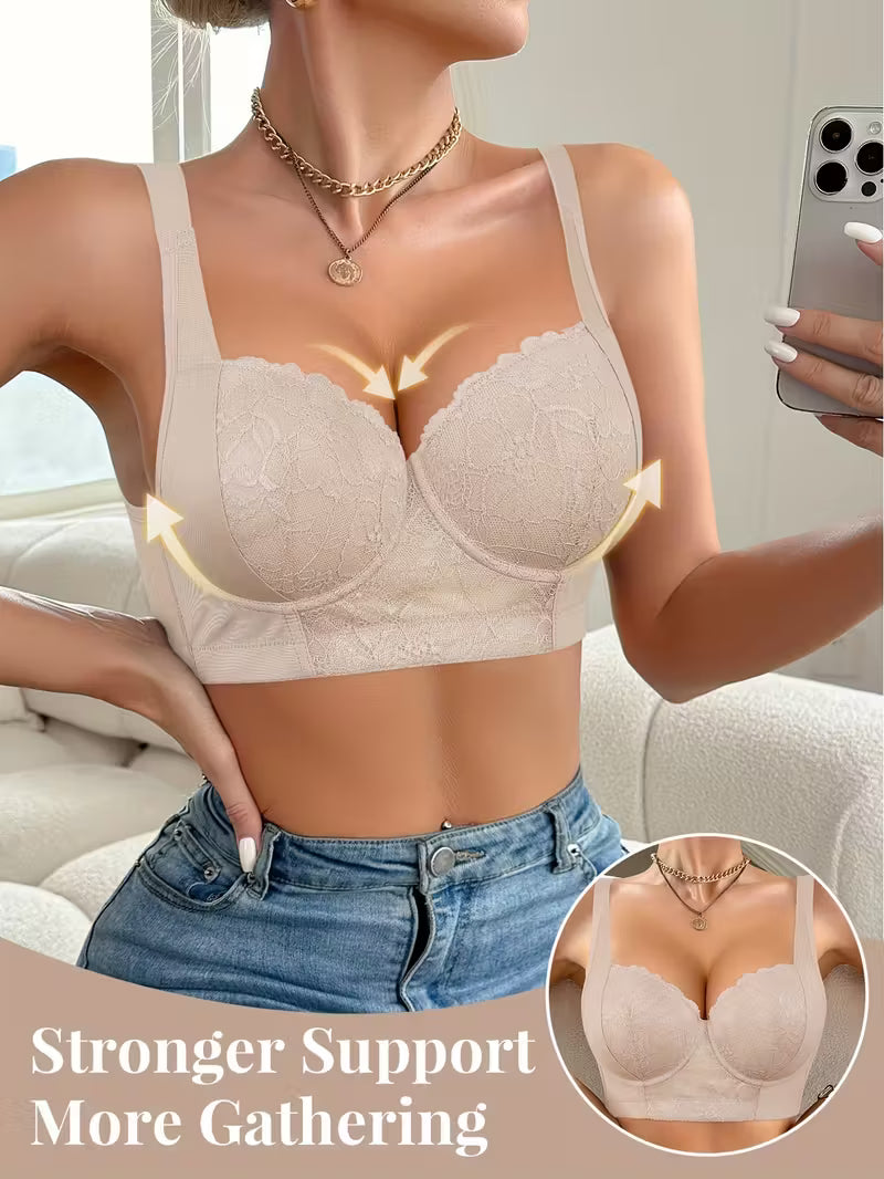 Elegant Lace Push-Up Bra.