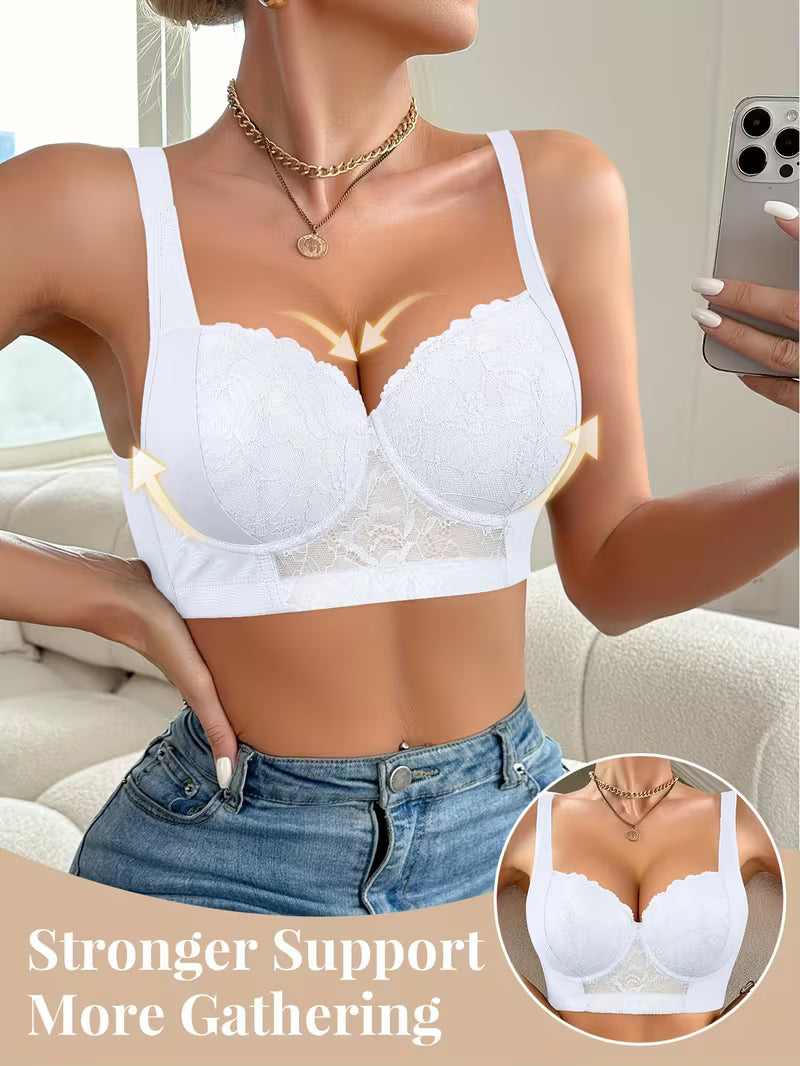 Elegant Lace Push-Up Bra.
