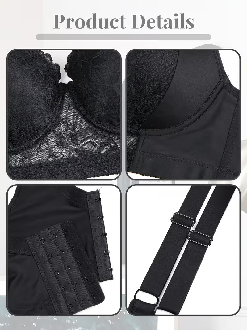 Elegant Lace Push-Up Bra.