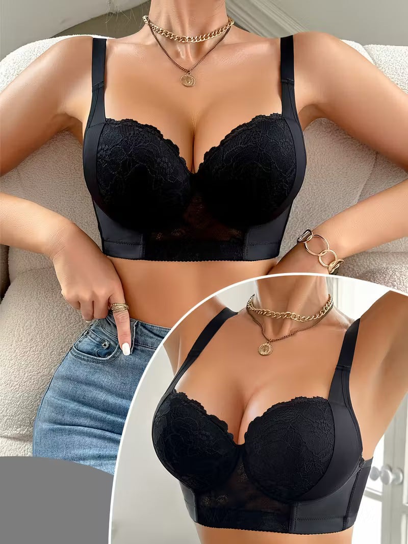 Elegant Lace Push-Up Bra.