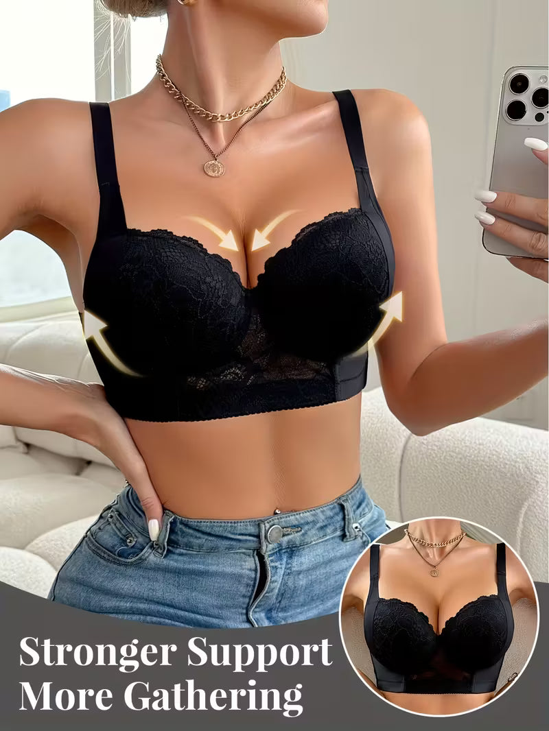 Elegant Lace Push-Up Bra.