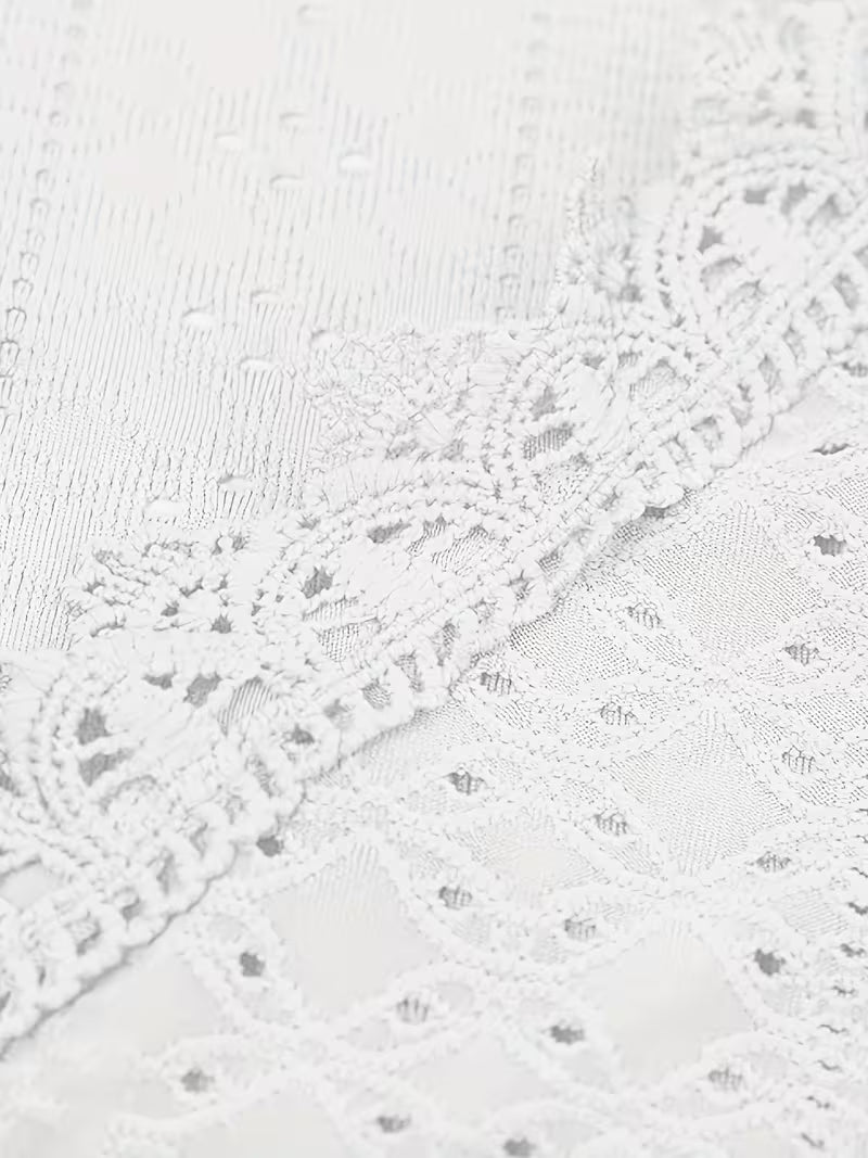 Elegant Lace V-Neck Top.