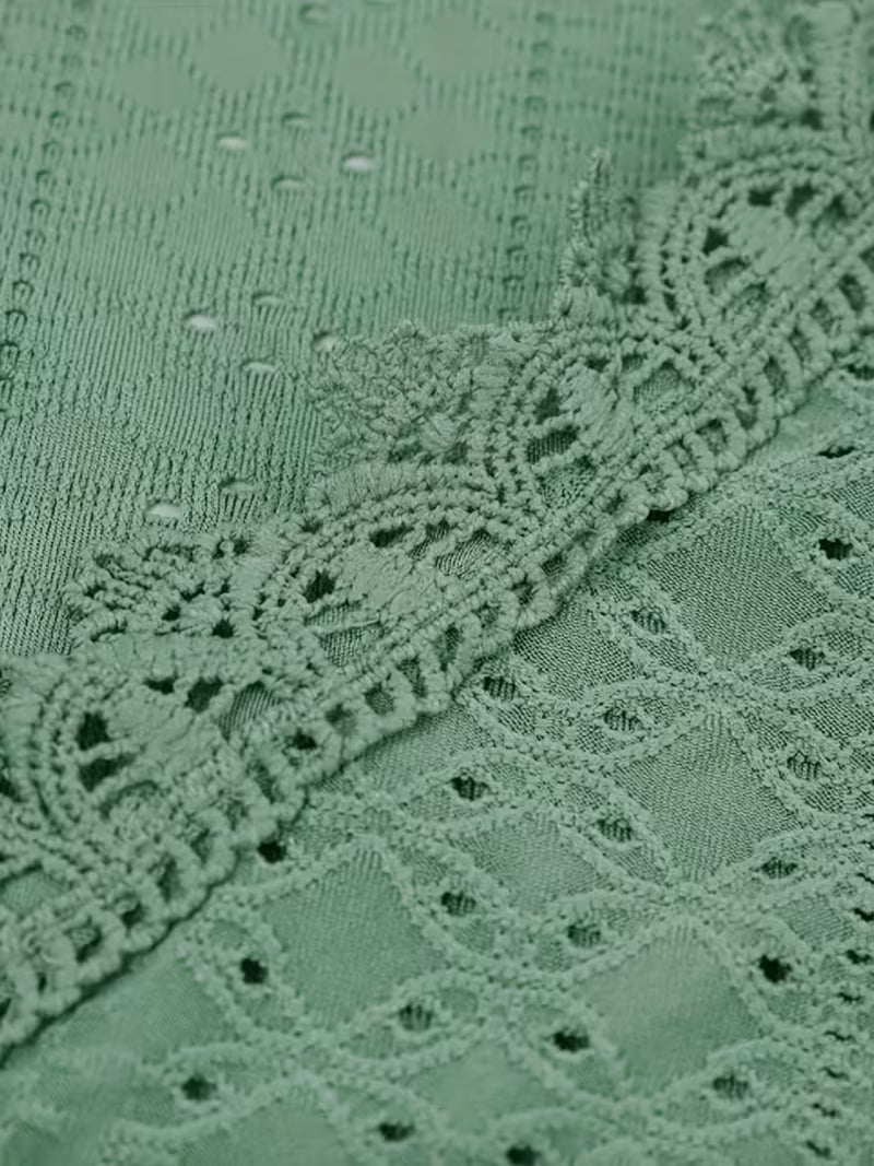 Elegant Lace V-Neck Top.