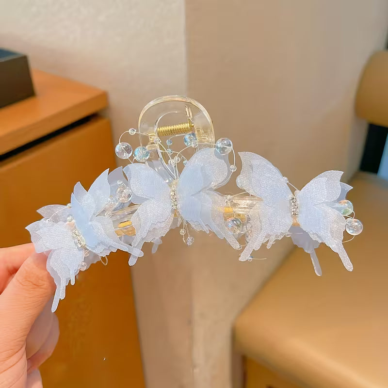 Elegant Large Stylish Butterfly Shark Clip.